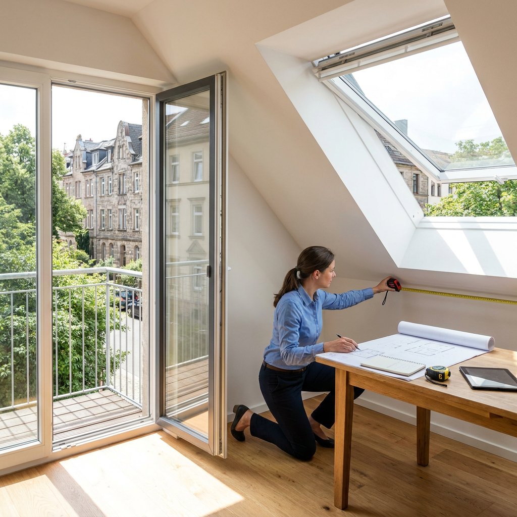 Wohnflächenberechnung bei Dachschrägen und Balkon