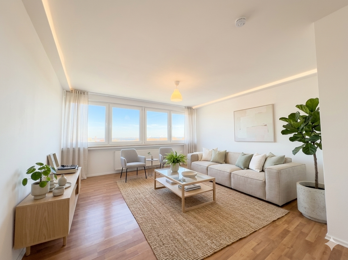 Single Wohnung mit Keller und Aussicht